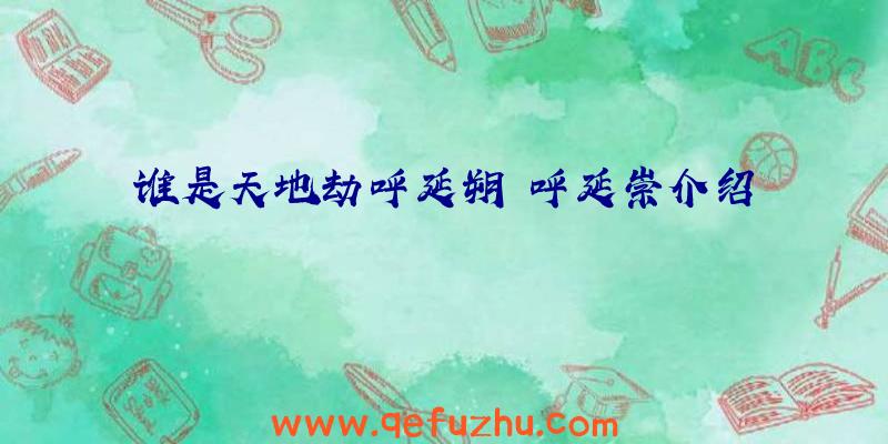 谁是天地劫呼延朔